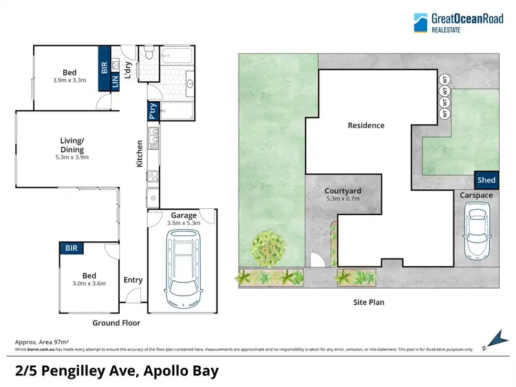 Floorplan of Homely house listing, 2/5 Pengilley Avenue, Apollo Bay VIC 3233