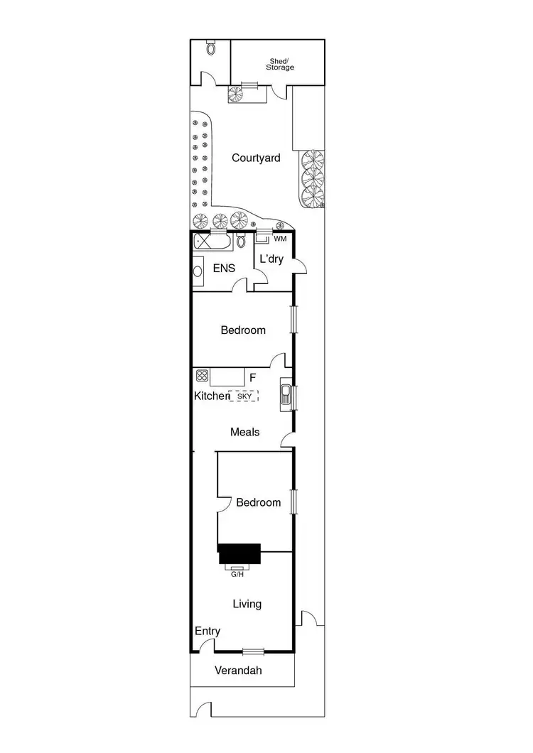 Floorplan of Homely house listing, 254 Ross Street, Port Melbourne VIC 3207
