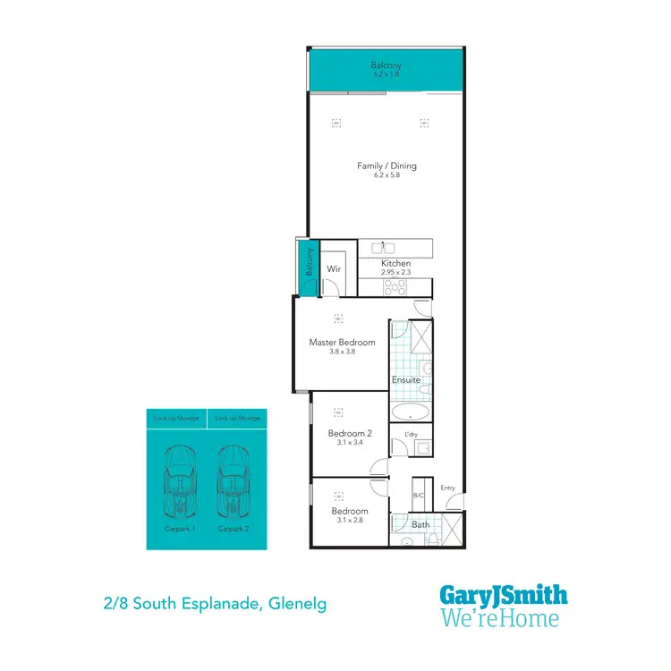 Floorplan of Homely apartment listing, 8/2-4 South Esplanade, Glenelg SA 5045