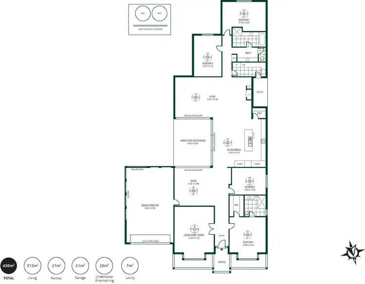 Floorplan of Homely house listing, 4 Clayfield Court, Woodside SA 5244