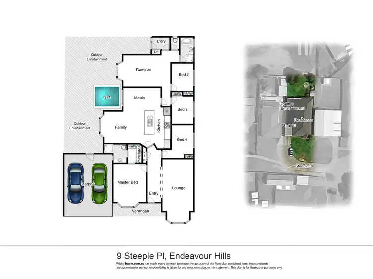 Floorplan of Homely house listing, 9 Steeple Place, Endeavour Hills VIC 3802