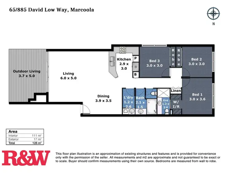 Floorplan of Homely unit listing, 65/885 David Low Way, Marcoola QLD 4564