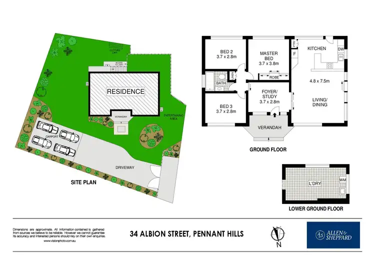 Floorplan of Homely house listing, 34 Albion Street, Pennant Hills NSW 2120