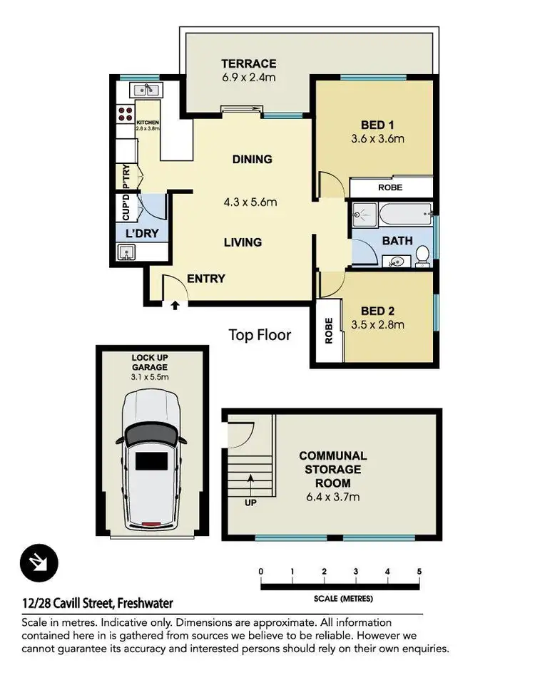 Floorplan of Homely apartment listing, 12/28 Cavill Street, Freshwater NSW 2096