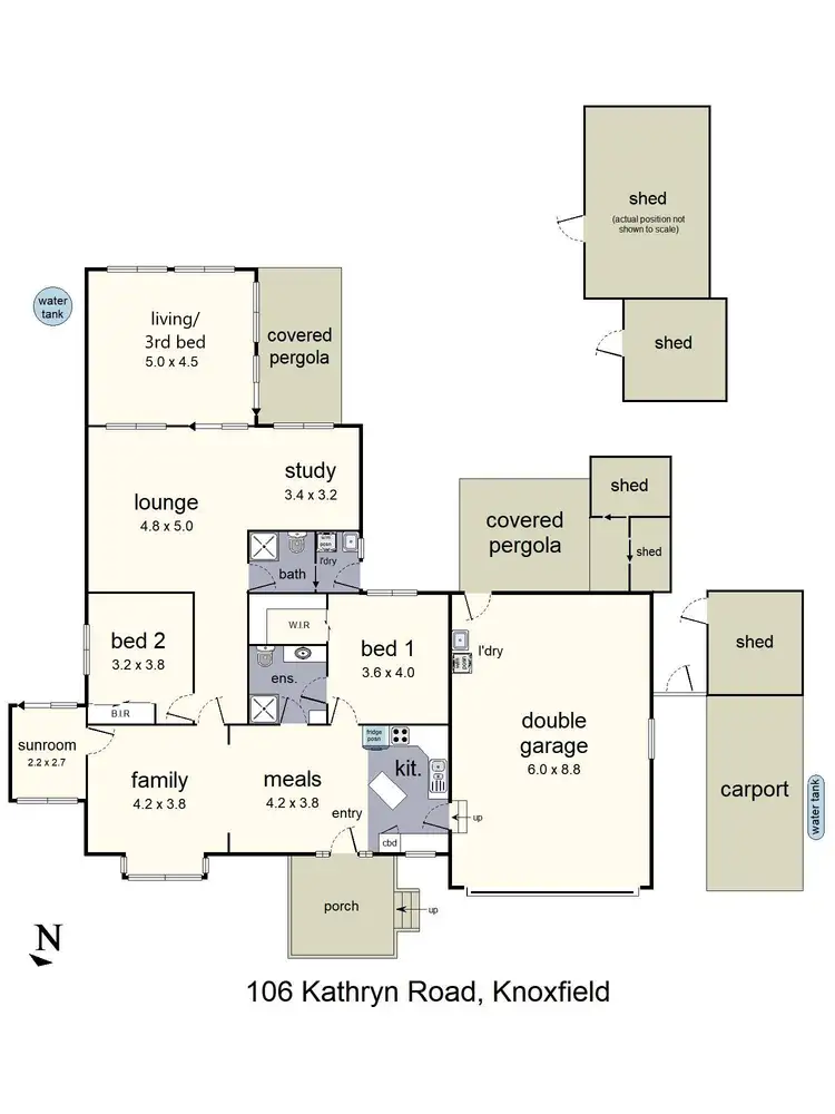 Floorplan of Homely house listing, 106 Kathryn Road, Knoxfield VIC 3180
