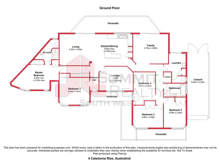 Floorplan of Homely house listing, 4 Caledonia Rise, Australind WA 6233