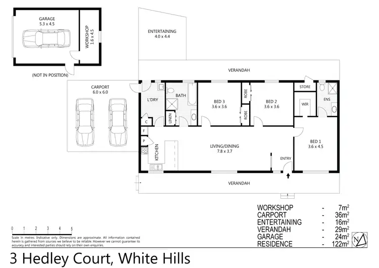 Floorplan of Homely house listing, 3 Hedley Court, White Hills VIC 3550