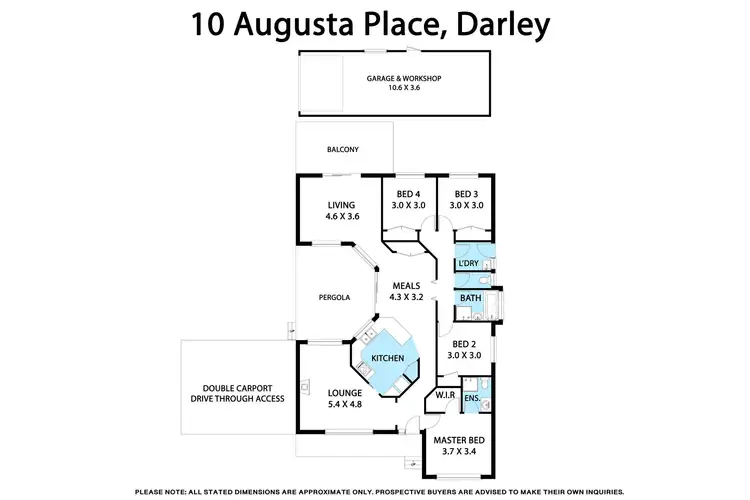 Floorplan of Homely house listing, 10 Augusta Place, Darley VIC 3340