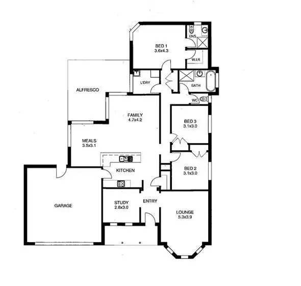 Floorplan of Homely house listing, 53 Alexander Close, Strathfieldsaye VIC 3551