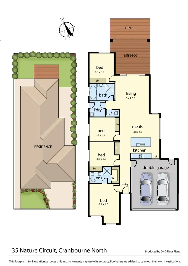Floorplan of Homely house listing, 35 Nature Circuit, Cranbourne North VIC 3977
