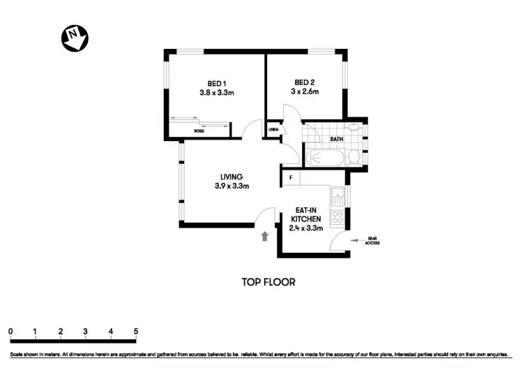 Floorplan of Homely unit listing, Level 1/3/20 Grafton Street, Cammeray NSW 2062