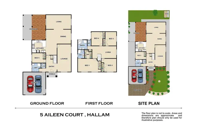 Floorplan of Homely house listing, 5 Aileen Court, Hallam VIC 3803