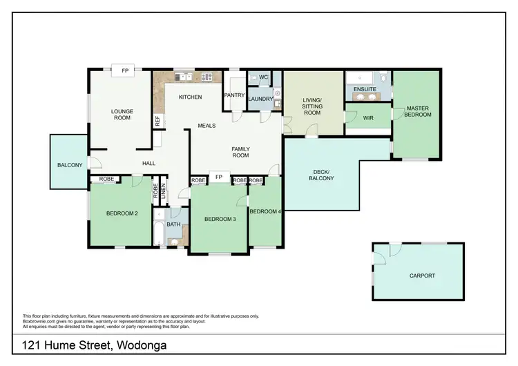 Floorplan of Homely house listing, 121 Hume Street, Wodonga VIC 3690