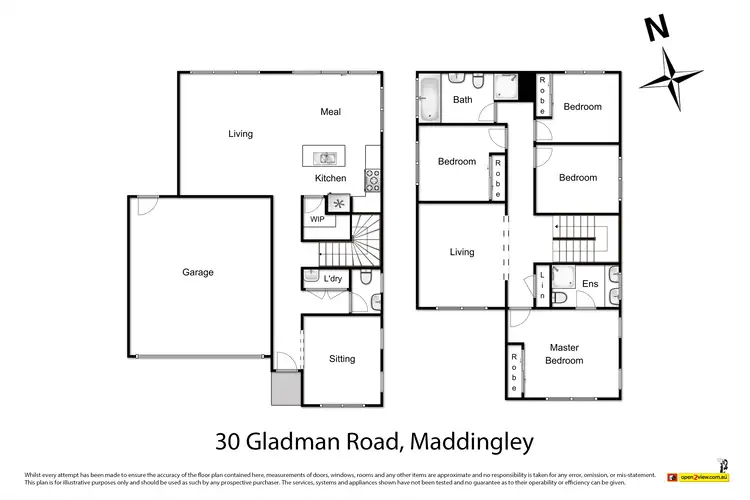 Floorplan of Homely house listing, 30 Gladman Road, Maddingley VIC 3340