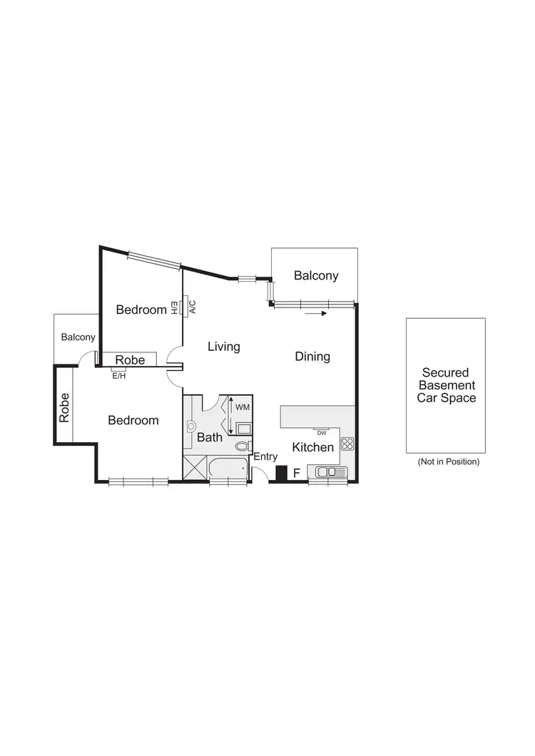 Floorplan of Homely apartment listing, 11/3-5 Daley Street, Elwood VIC 3184