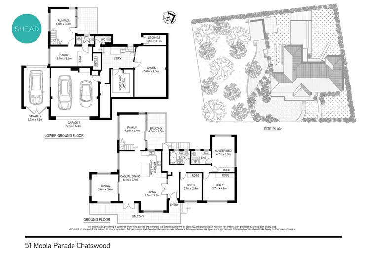 Floorplan of Homely house listing, 51 Moola Parade, Chatswood NSW 2067