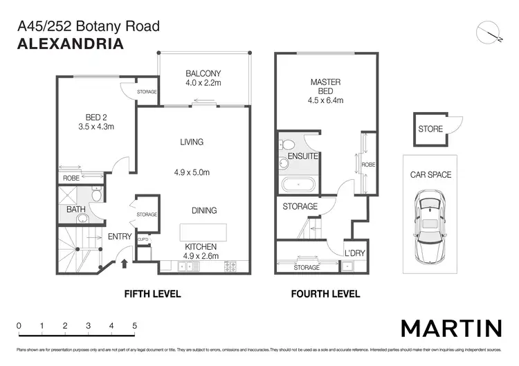 Floorplan of Homely apartment listing, A45/252 Botany Road, Alexandria NSW 2015