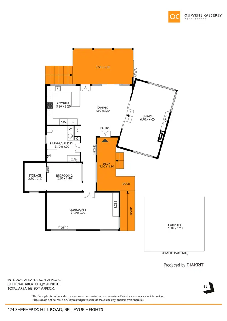 Floorplan of Homely house listing, 174 Shepherds Hill Road, Bellevue Heights SA 5050