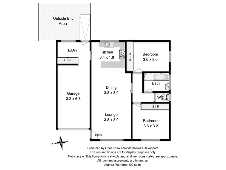 Floorplan of Homely unit listing, 2/17 Walpole Crescent, Latrobe TAS 7307
