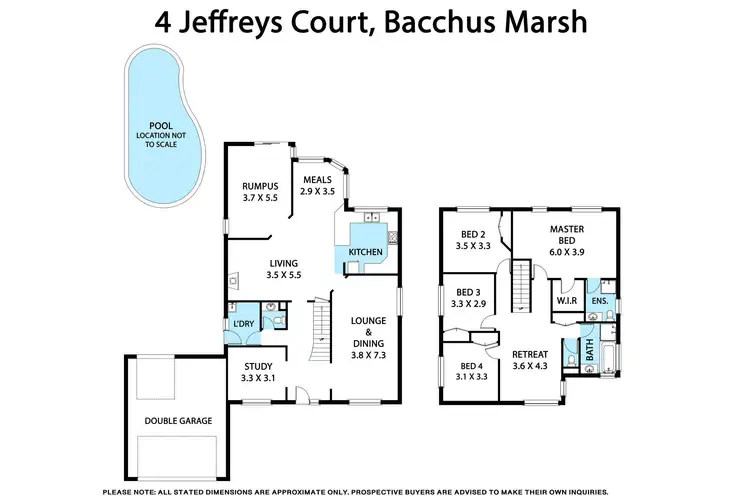 Floorplan of Homely house listing, 4 Jeffreys Court, Bacchus Marsh VIC 3340