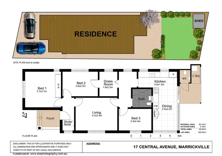 Floorplan of Homely house listing, 17 Central Avenue, Marrickville NSW 2204