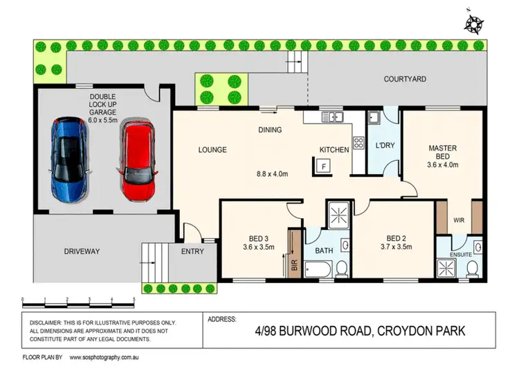 Floorplan of Homely villa listing, 4/98 Burwood Road, Croydon Park NSW 2133