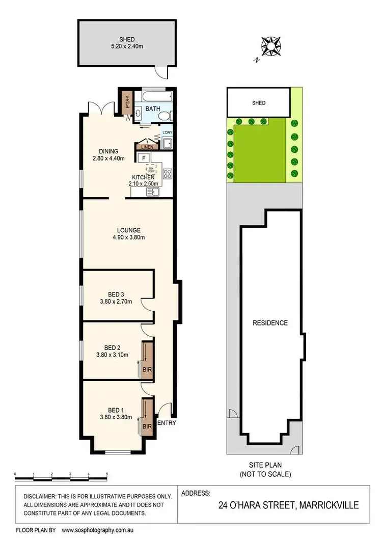 Floorplan of Homely house listing, 24 O\'Hara Street, Marrickville NSW 2204