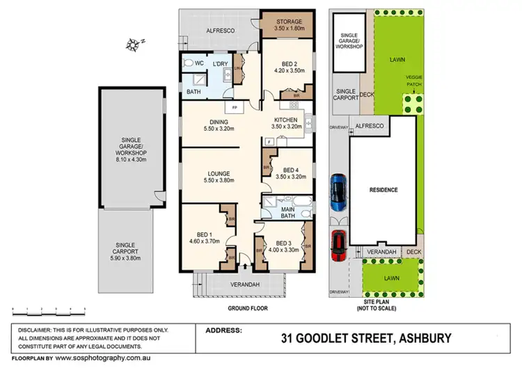 Floorplan of Homely house listing, 31 Goodlet Street, Ashbury NSW 2193