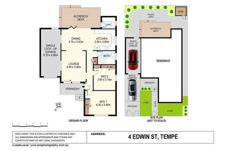 Floorplan of Homely house listing, 4 Edwin Street, Tempe NSW 2044