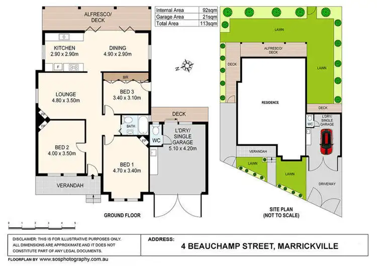 Floorplan of Homely house listing, 4 Beauchamp Street, Marrickville NSW 2204