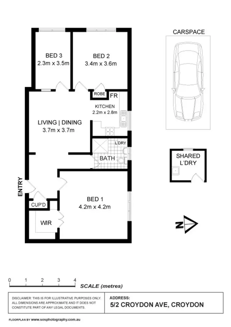 Floorplan of Homely apartment listing, 5/2 Croydon Avenue, Croydon NSW 2132