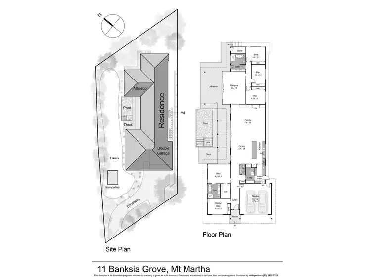 Floorplan of Homely house listing, 11 Banksia Grove, Mount Martha VIC 3934