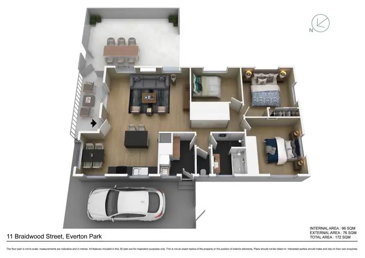 Floorplan of Homely house listing, 11 Braidwood Street, Everton Park QLD 4053