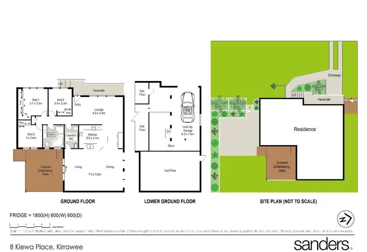 Floorplan of Homely house listing, 8 Kiewa Place, Kirrawee NSW 2232