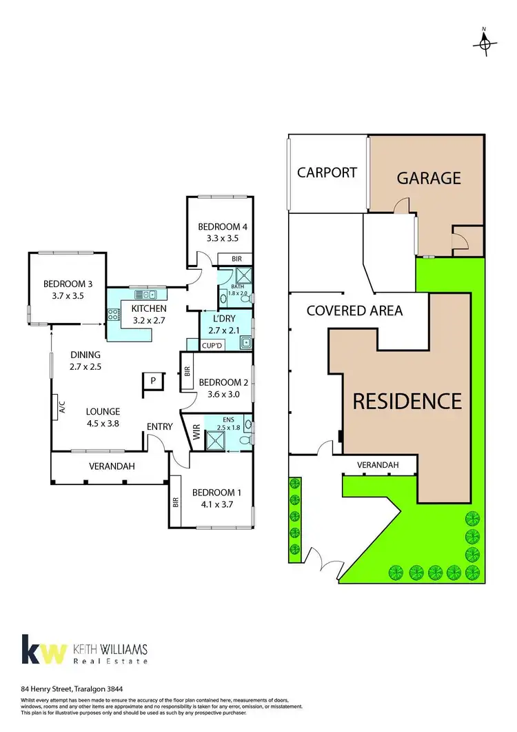 Floorplan of Homely house listing, 84 Henry Street, Traralgon VIC 3844