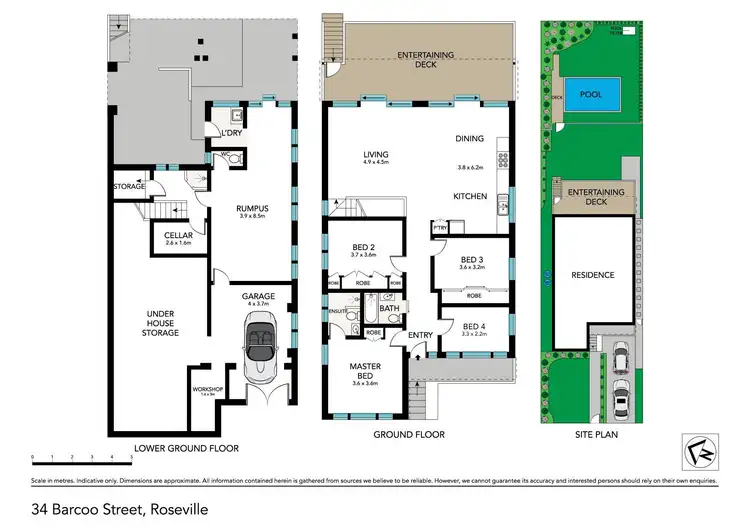 Floorplan of Homely house listing, 34 Barcoo Street, Roseville NSW 2069