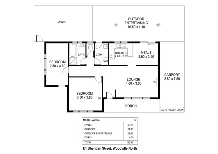 Floorplan of Homely house listing, 1/1 Sheridan Street, Woodville North SA 5012