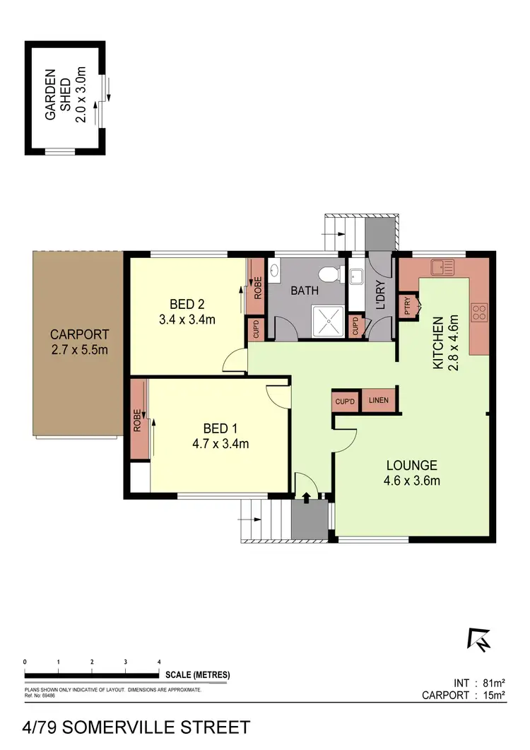 Floorplan of Homely unit listing, 4/79 Somerville Street, Flora Hill VIC 3550