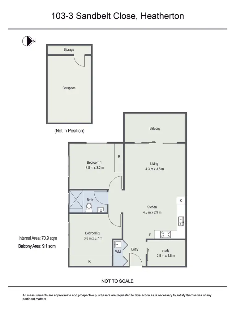 Floorplan of Homely apartment listing, 103/3 Sandbelt Close, Heatherton VIC 3202