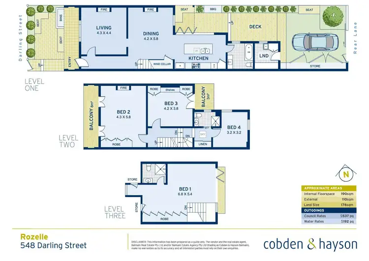 Floorplan of Homely house listing, 548 Darling Street, Rozelle NSW 2039