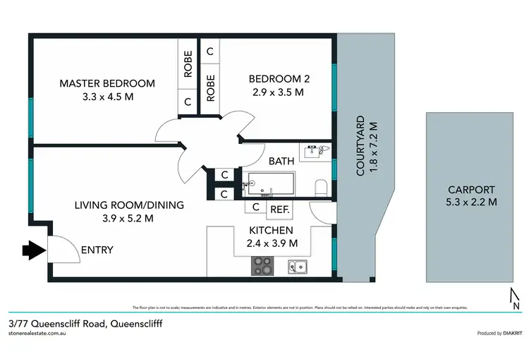 Floorplan of Homely apartment listing, 3/77 Queenscliff Road, Queenscliff NSW 2096