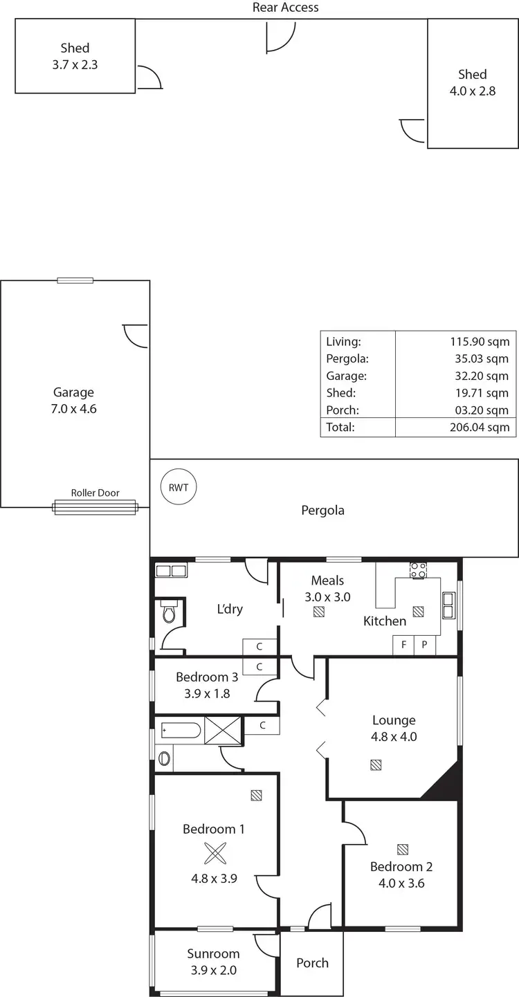 Floorplan of Homely house listing, 79 Seventh Avenue, St Morris SA 5068