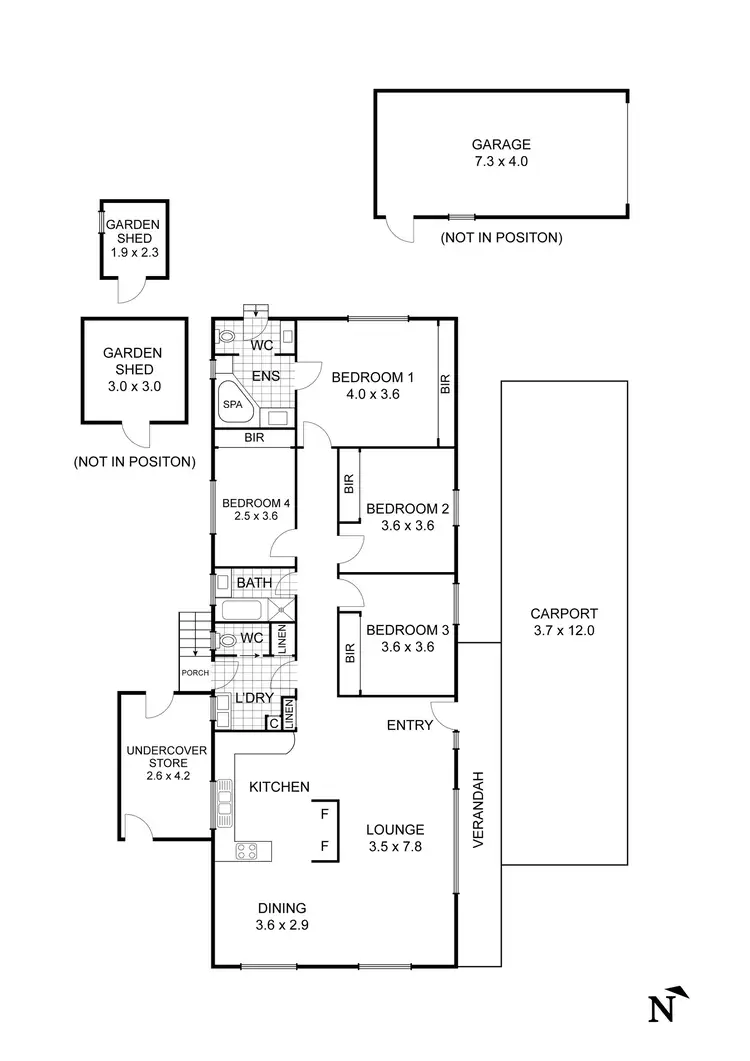 Floorplan of Homely house listing, 2 Vickers Court, Kennington VIC 3550