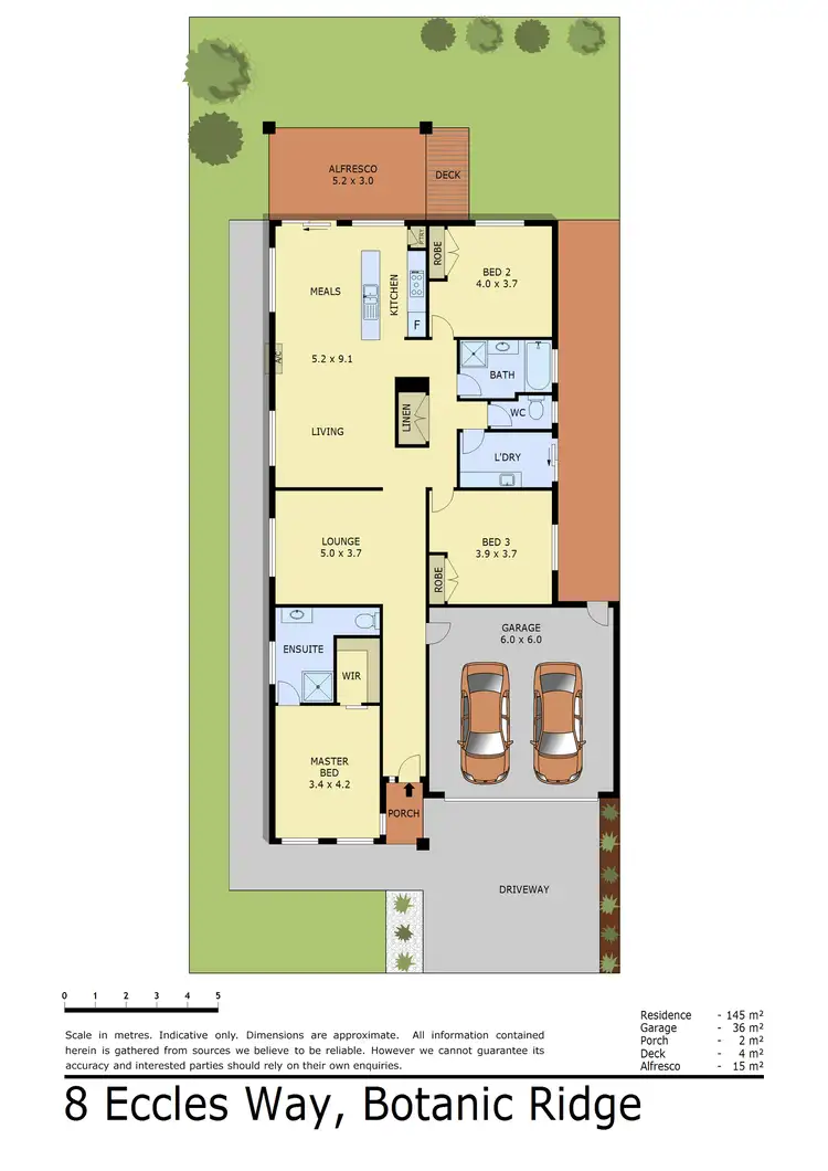 Floorplan of Homely house listing, 8 Eccles Way, Botanic Ridge VIC 3977