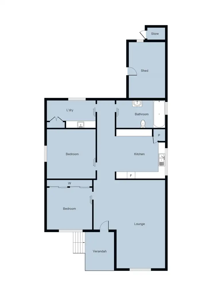 Floorplan of Homely house listing, 61 Elizabeth Street, Ararat VIC 3377