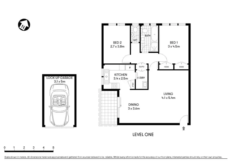 Floorplan of Homely apartment listing, 5/1 Robert Street, Artarmon NSW 2064