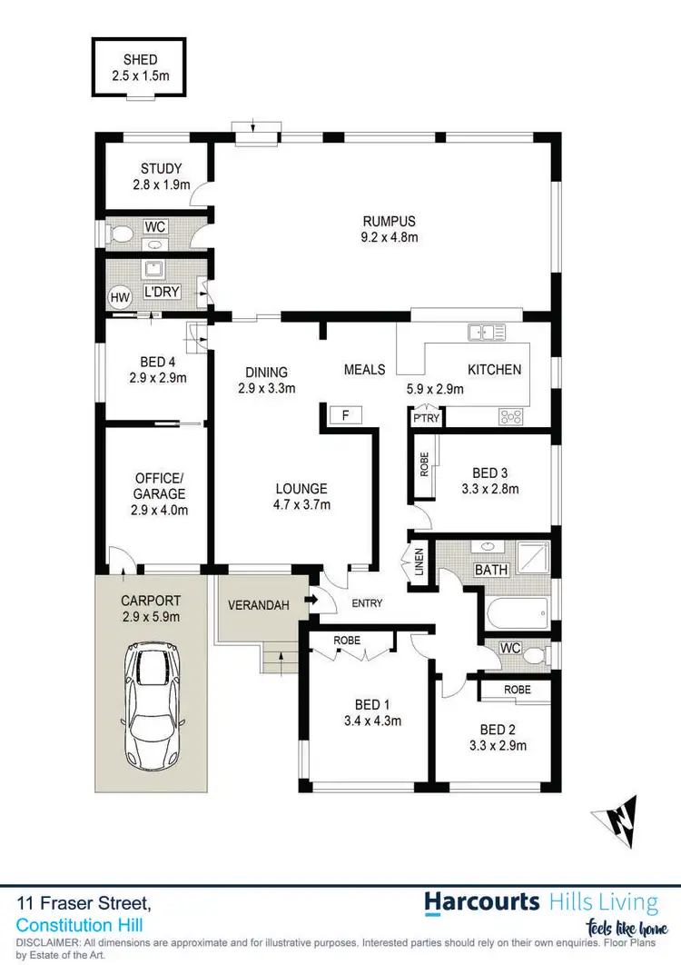 Floorplan of Homely house listing, 11 Fraser Street, Constitution Hill NSW 2145