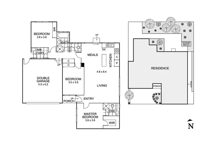 Floorplan of Homely unit listing, 2/165 Springfield Road, Blackburn North VIC 3130