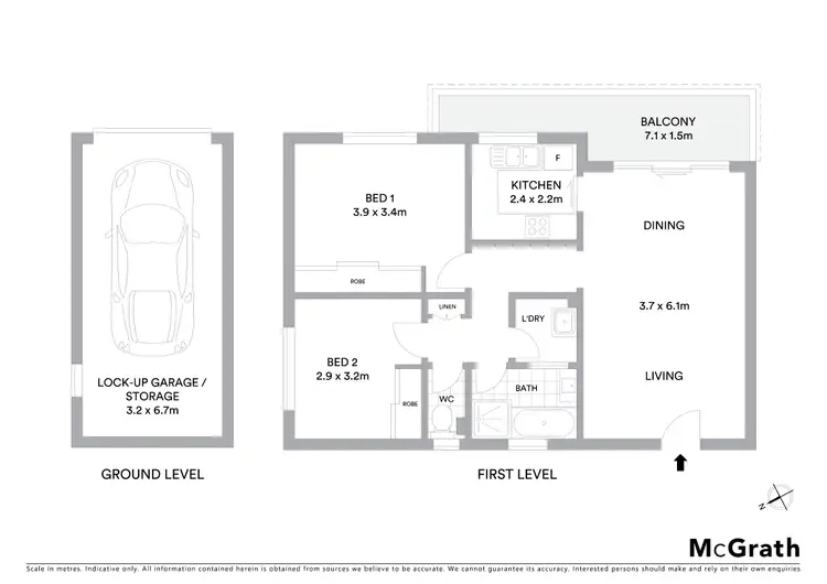 Floorplan of Homely apartment listing, 2/6-8 Queens Road, Brighton-le-sands NSW 2216