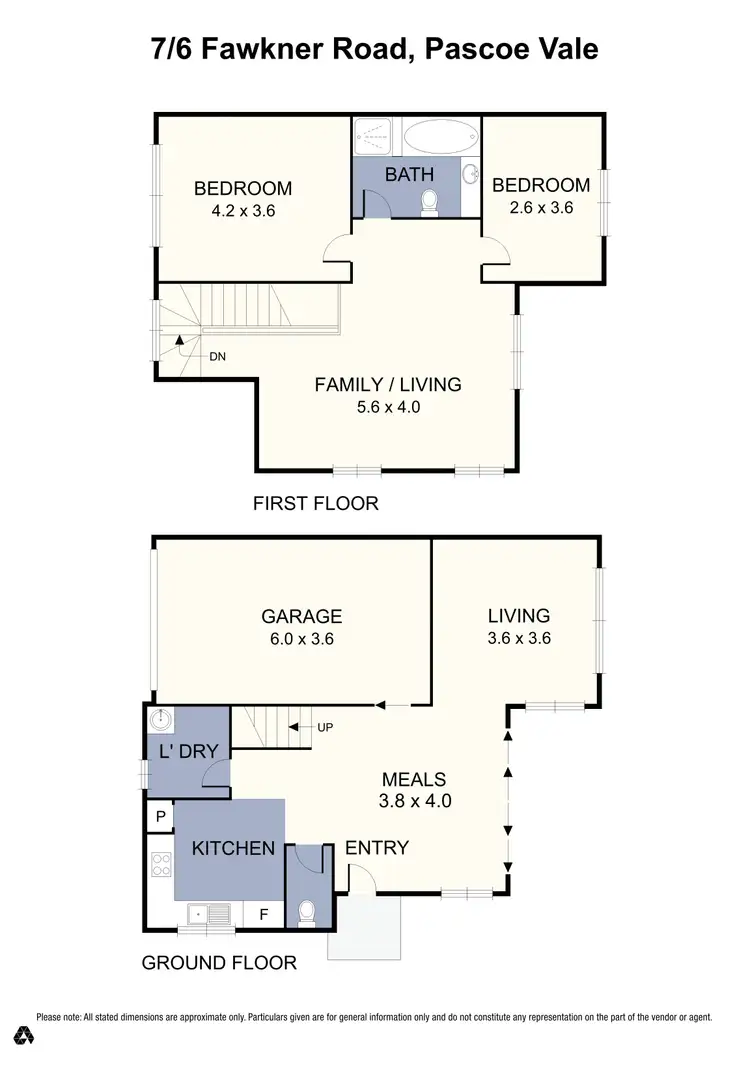 Floorplan of Homely townhouse listing, 7/6-12 Fawkner Road, Pascoe Vale VIC 3044
